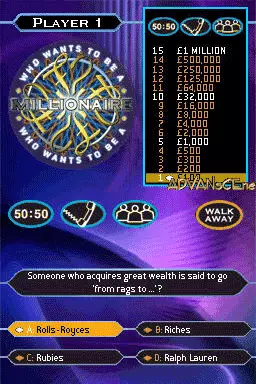 Image n° 3 - screenshots : Who Wants to Be a Millionaire - 1st Edition